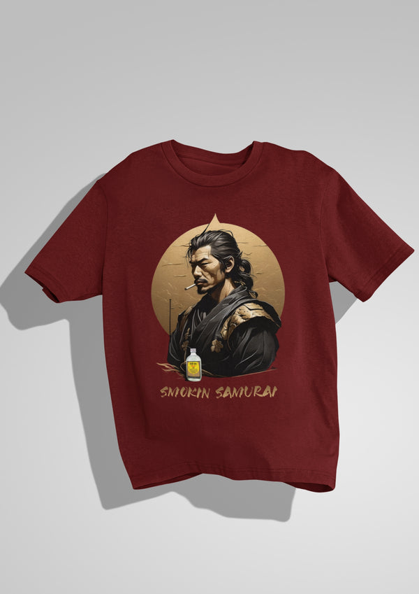 Smokin Samurai Oversized Cotton Tshirt