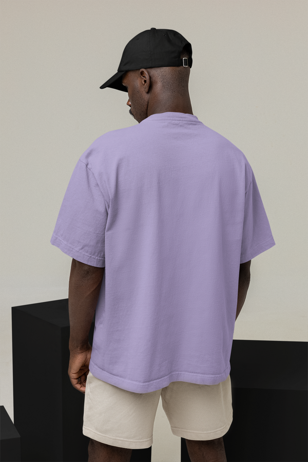 Polly Lavender Plain Oversized Tshirt