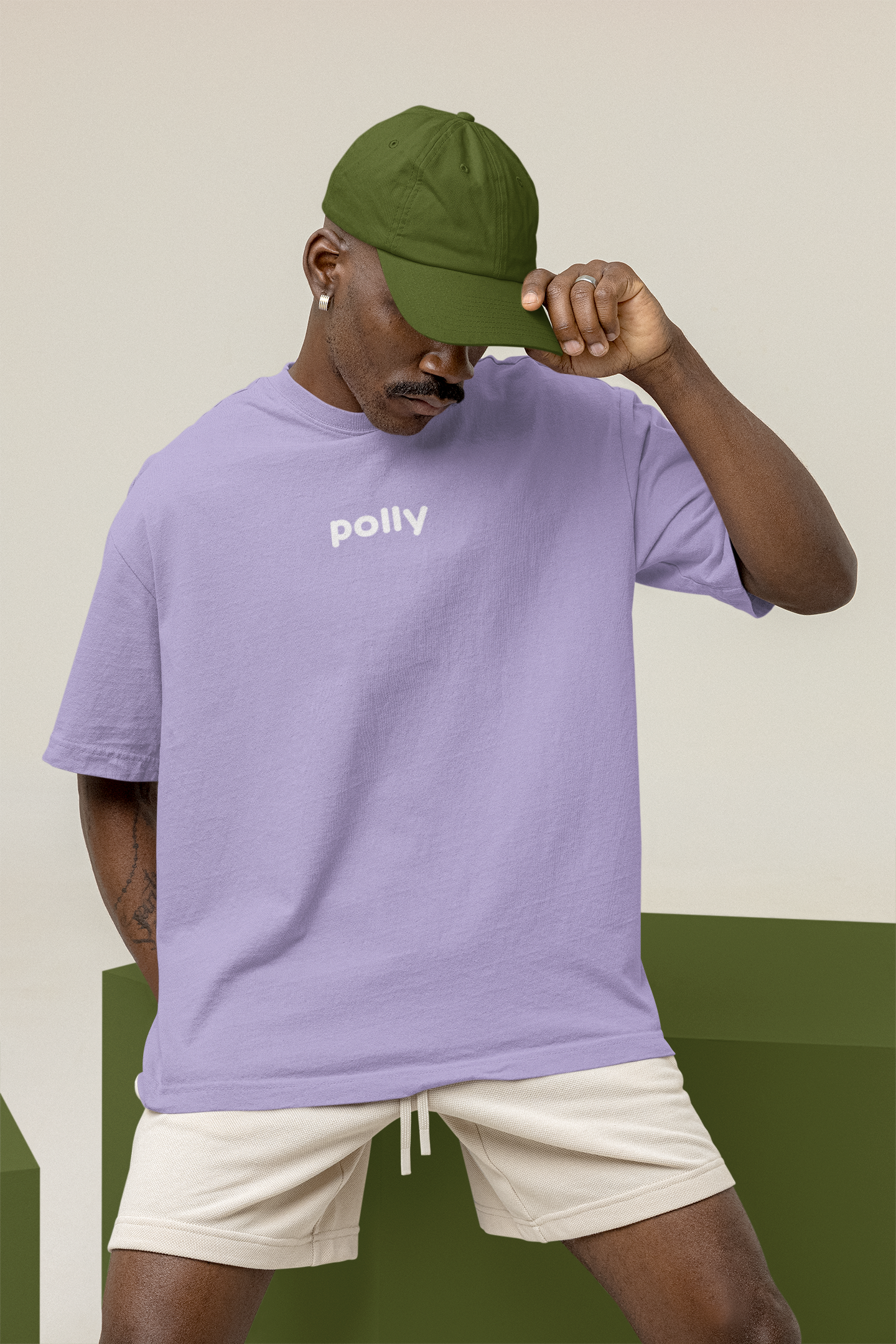 Pollynation Lavender Oversized Cotton Tshirt