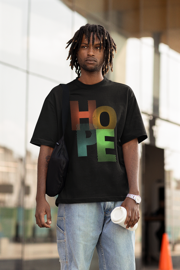 HOPE Black Oversized Cotton Tshirt