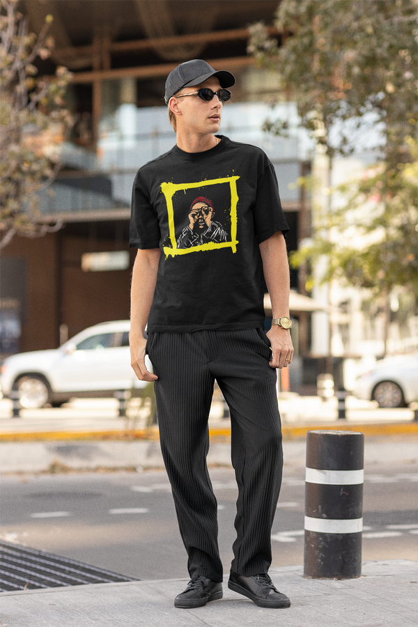 Binocular Boy Black Oversized Cotton Tshirt