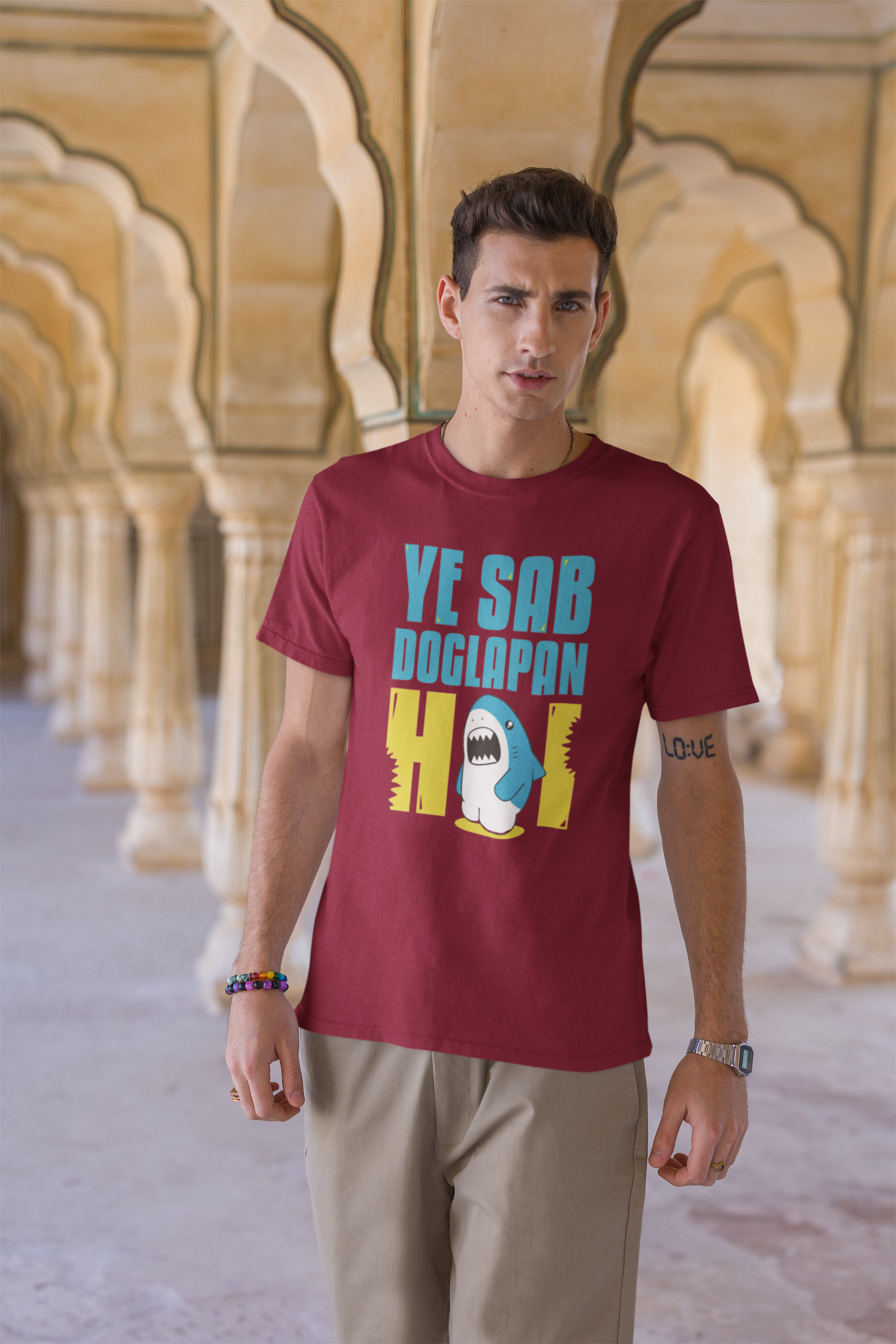 Ye Sab Doglapan Hai Round Neck Cotton Tshirt